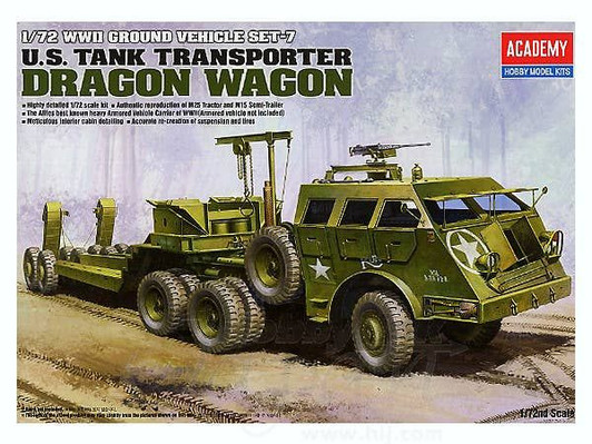 1/72 Scale M26 Dragon Wagon WWII Tank Transporter