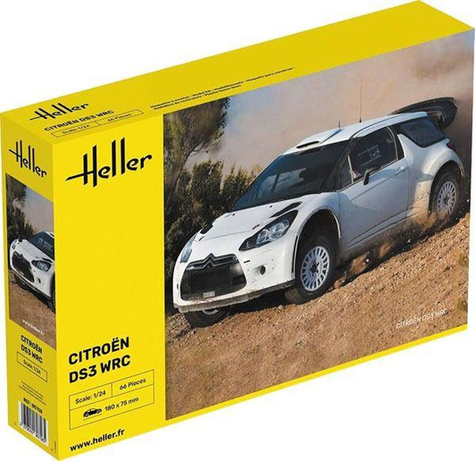  Heller 1/24 Citroen DS3 WRC w/Japanese Instructions Special Edition Plastic Model 