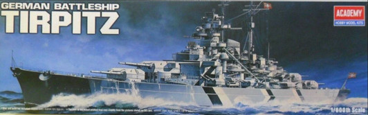 1/800 Scale German Battleship Tirpitz Plastic Model