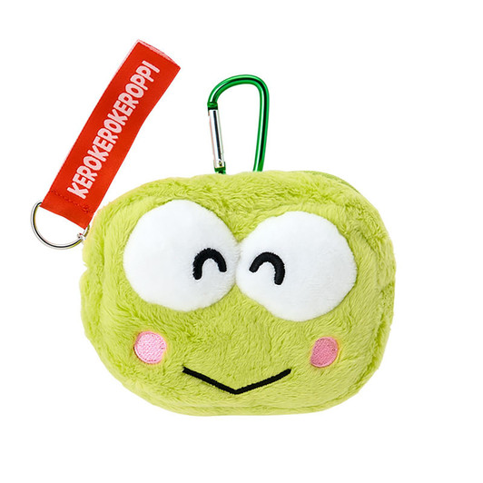 Sanrio KeroKeroKeroppi Face Shaped Mini Pouch Everyday Usable Product Code 235890