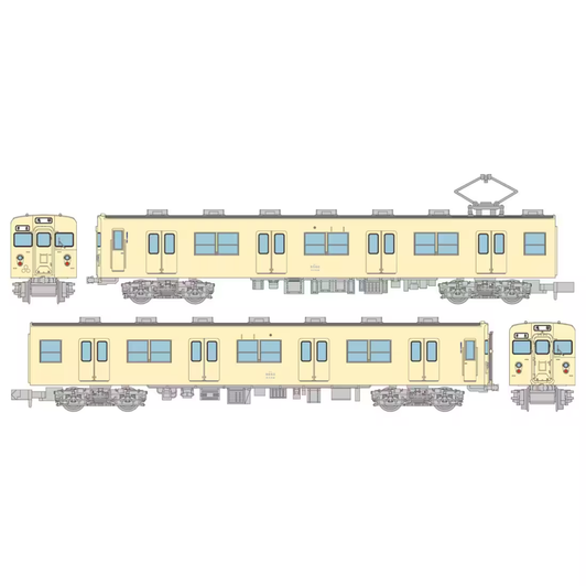 Tobu Railway Type 8500 8560 Formation Sage Cream Non-Air-Conditioned 2 Cars Set (N scale)