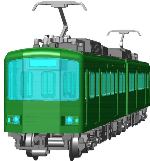 Fujimi 1/150 Train-Next Series No.1 Enoden 1000 Class 2 Car Formation Set