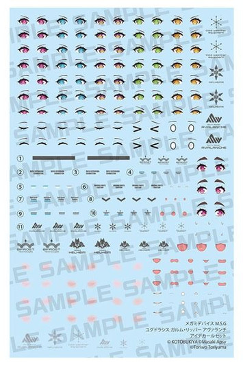 Kotobukiya MSG Yggdrasis Garm Ripper Avalanche Eye Decal Set (Megami Device)