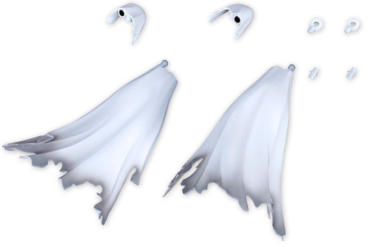 Kotobukiya M.S.G Dress Up Parts: Side Cloak White Ver.