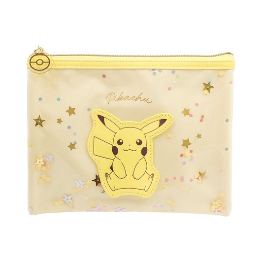 Pokemon Center Original Flat Pouch Pikachu Confetti