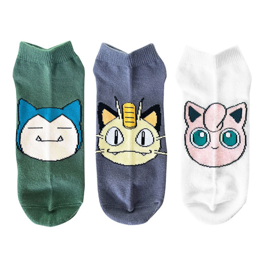 Pokemon Center Original 3P Sneaker In Socks Normal Type Large (26-29 cm)