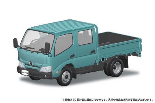 Aoshima 1/32 Scale Hino Dutro Double Cab Turquoise Plastic Model