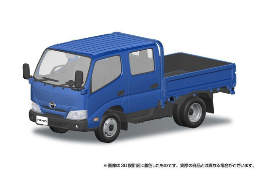  Aoshima 1/32 Scale Hino Dutro Double Cab Blue Plastic Model 