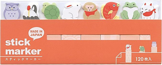 Mind Wave Stick Marker Japanese Series Sticky Notes (Animals)
