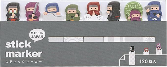 Mind Wave Stick Marker Japanese Series Sticky Notes (Ninja)