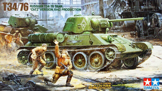 Tamiya 35149 Russian T34/76 Tank ChTZ Version, 1943 Production 1/35 Scale Kit Tamiya 35149 Russian T34/76 Tank ChTZ Version, 1943 Production 1/35 Scale Kit