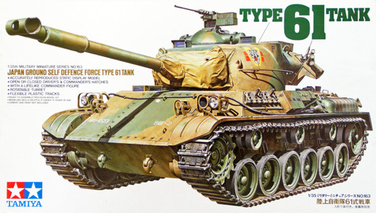 Tamiya 35163 Japan Ground Self Defence Force Type 61 Tank 1/35 Scale Kit