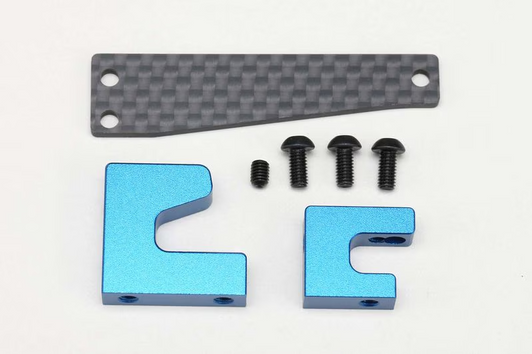 RS-203AS Blue Aluminum and Graphite Servo Mount Set for RS2.0