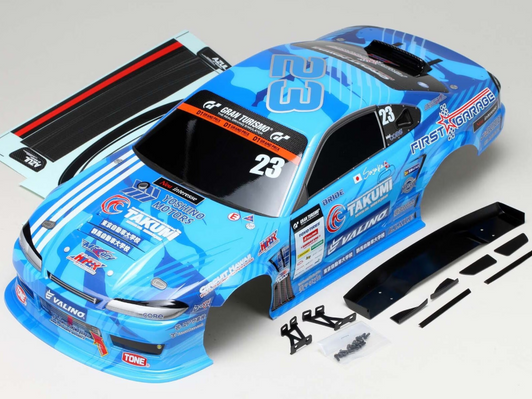 SD-MS15BLB MERCURY Sayaka Special Nissan Silvia S15 Pre-Painted Body for Drift Cars