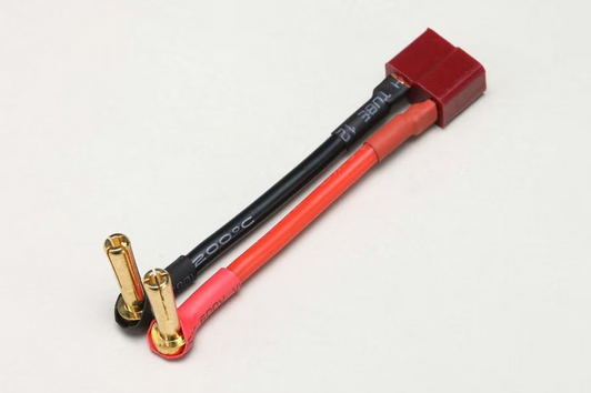 YB-C06 4mm Bullet to 2-Pin T Plug Socket Connector Cable for LiPo Battery