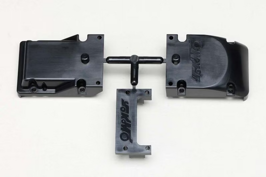 YZ-302CPB Black Bulkhead Center Cap Set for Works '91 Team Spec