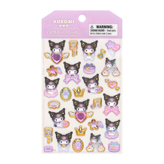 Sanrio Kuromi Gold Foil Puffy Sticker 226301