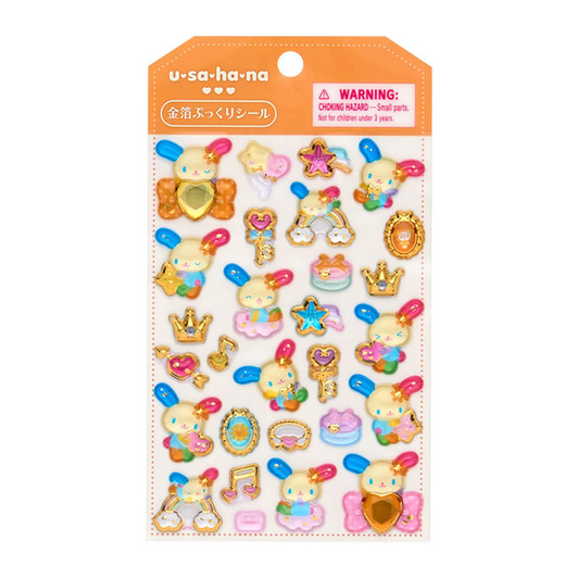 Sanrio Other Gold Foil Puffy Sticker Usahana 226327