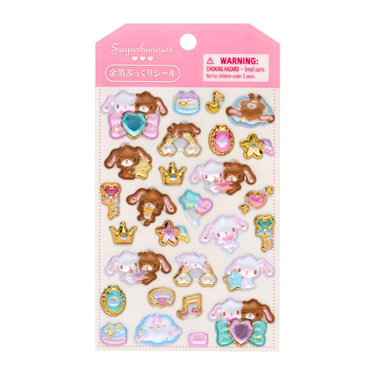 Sanrio Other Gold Foil Puffy Sticker Sugar Bunnies 226335