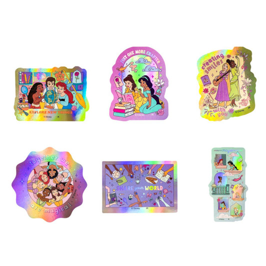 Disney Princess Aurora Six Sticker Set