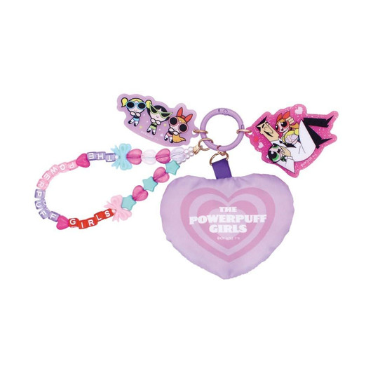 T's Factory Powerpuff Girls Jingly Cushion Key Ring Purple