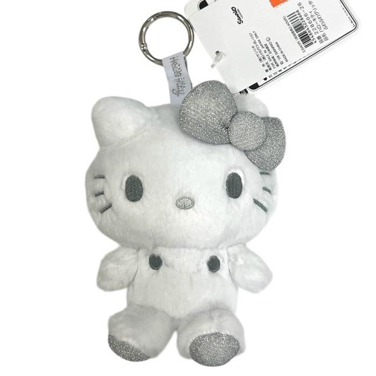 Nakajima Sanrio Hello Kitty Fluffy Glitter M C White