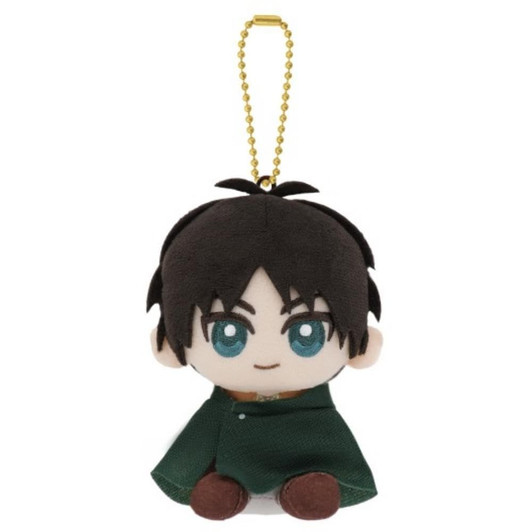 Bandai Attack On Titan Chibi Sitting Plush Mascot Eren Yeager