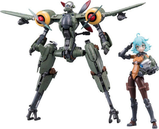 Kotobukiya [HEMOXIAN] RUSTED BRIER Rhande Koskinen & RTP-10A Cutting Edge V-HS Tactical Fighter 1/12 Scale Plastic Model