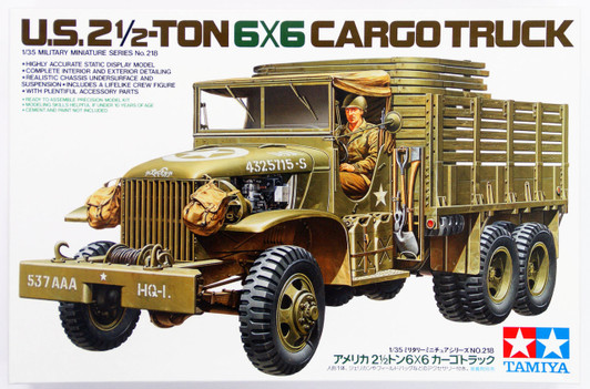 Tamiya 35218 US 2.5 ton 6x6 Cargo Truck 1/35 Scale Kit