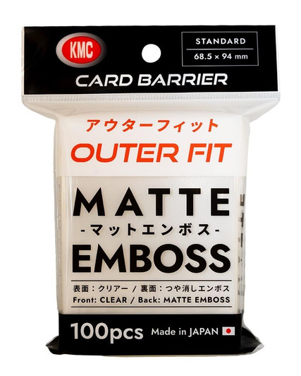 Card Barrier Outer Fit Matte Embossed 100 Sheets