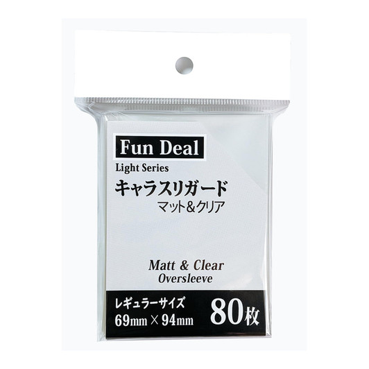 FD Light Series Matte And Clear Character Sleeve Guard Regular 80 Pieces