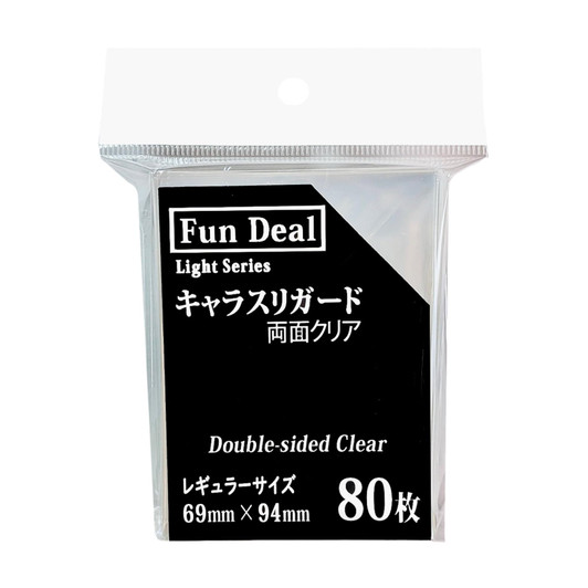 FD Light Series Double Sided Clear Character Sleeve Guard Regular 80 Sheets