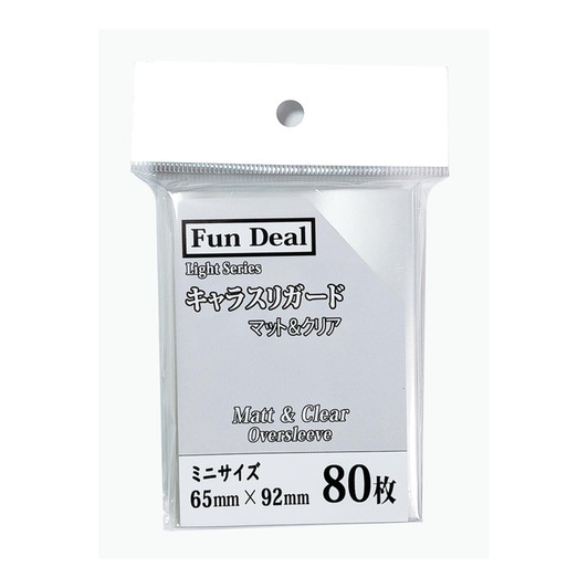 FD Light Series Matte And Clear Character Sleeve Guard Mini 80 Pieces