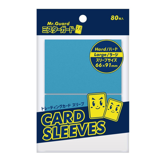Mr Guard Sleeves Sky Blue Embossed And Clear Black Lining 80 Pieces