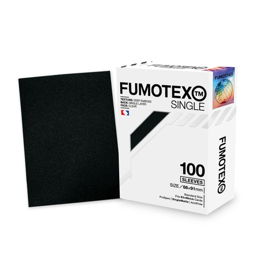 Fumotex Single Sleeve Black Obsidian 100 Pieces