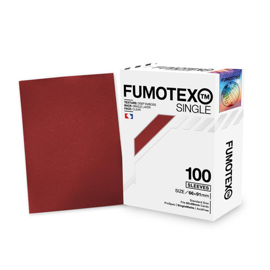 Fumotex Single Sleeve Red Ruby 100 Pieces