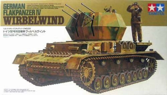 Tamiya 35233 WWII German Tank Flakpanzer IV Wirbelwind 99 1/35 Scale Kit