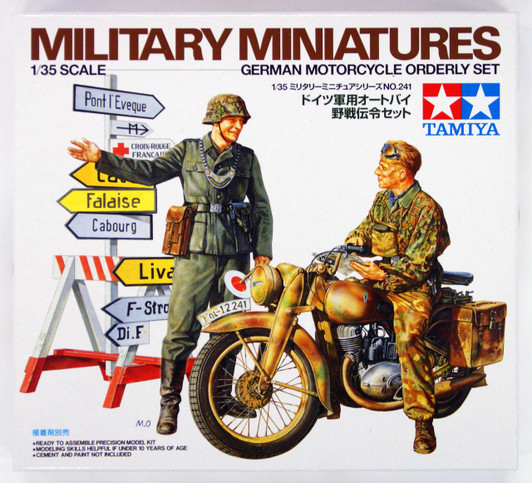 Tamiya 35241 German Motorcycle Orderly Set 1/35 Scale Kit