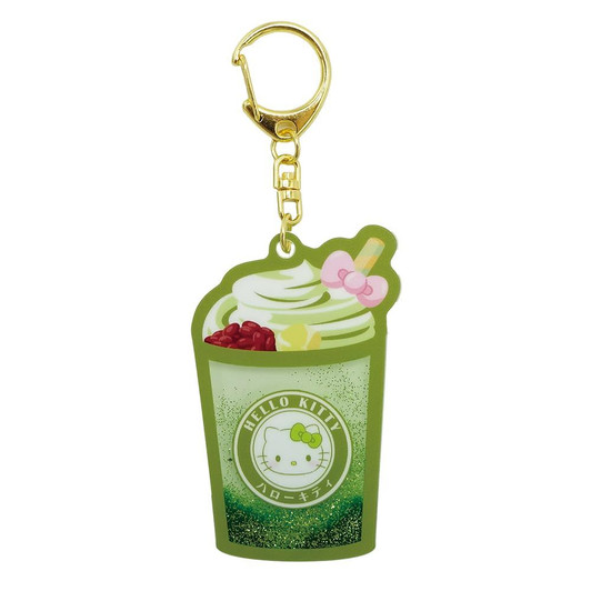 OST Super Rare Matcha Sweets Liquid Keychain Matcha Latte