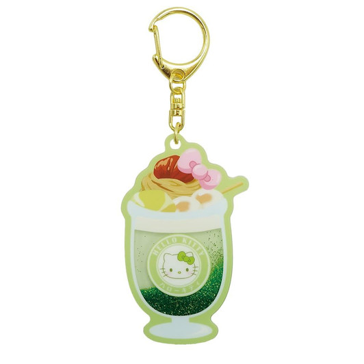 OST Super Rare Matcha Sweets Liquid Key Holder Matcha Parfait