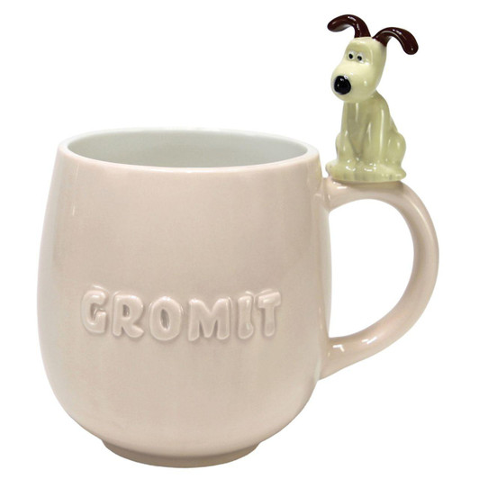  T's Factory Wallace And Gromit Mug With Figurine In Beige 