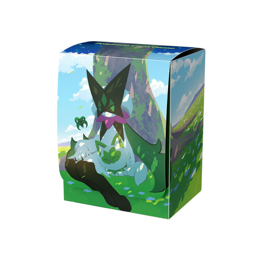 Pokemon Center Original Pokemon Card Game Deck Case Sprigatito & Meowscarada Good Night
