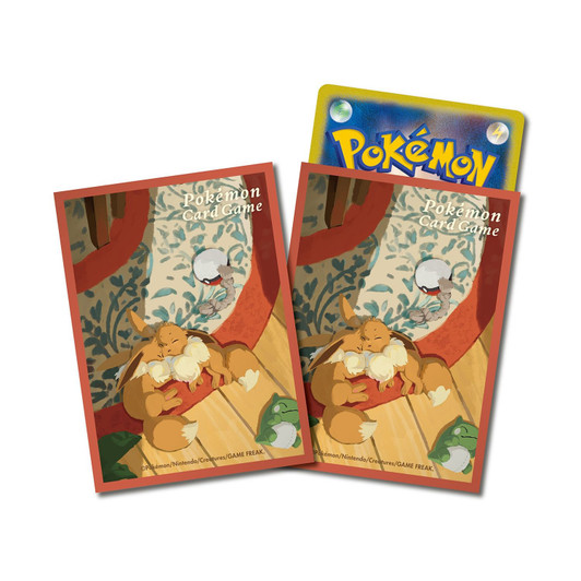 Pokemon Center Original Pokemon Card Game Deck Sleeves Eevee Good Night