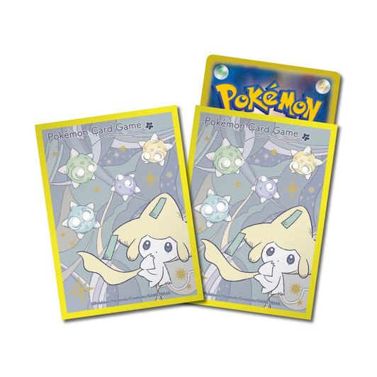 Pokemon Center Original Pokemon Card Game Deck Sleeves Premium Gloss Jirachi Star Connection Yellow