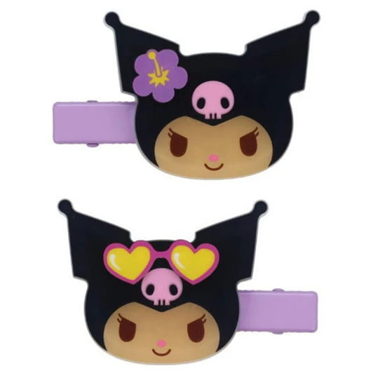  Shobido Sanrio Suntan Hair Clip Kuromi 