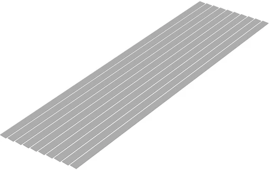  Wave Pla=Materials [Gray] Thin Board 0.5 x 6.0 mm 10pcs 