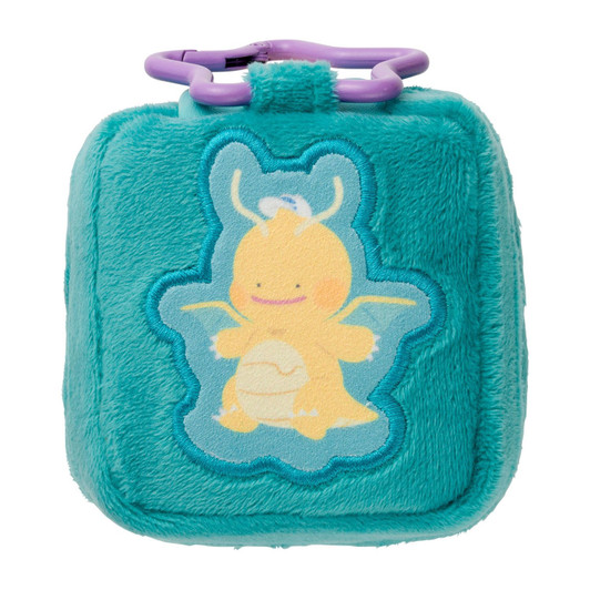 Pokemon Center Original Square Pouch With Carabiner Poko A Pokemon Ditto Dragonite Transformation