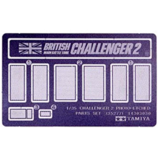 Tamiya 35277 British Challenger 2 Photo-Etched Parts Set 1/35 Scale Kit