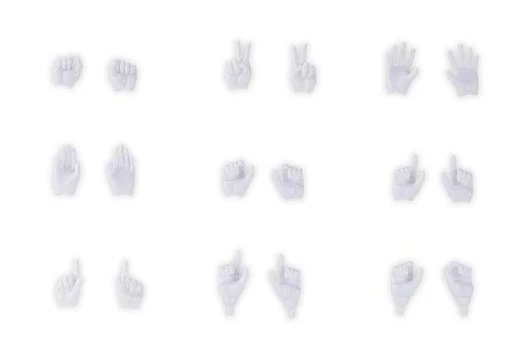  Kotobukiya Megami Device M.S.G 09 Hand Set White 