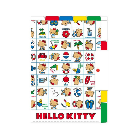 T's Factory Sanrio Hello Kitty File With Grid Pattern That Allows Removal From Both The Top And The Side